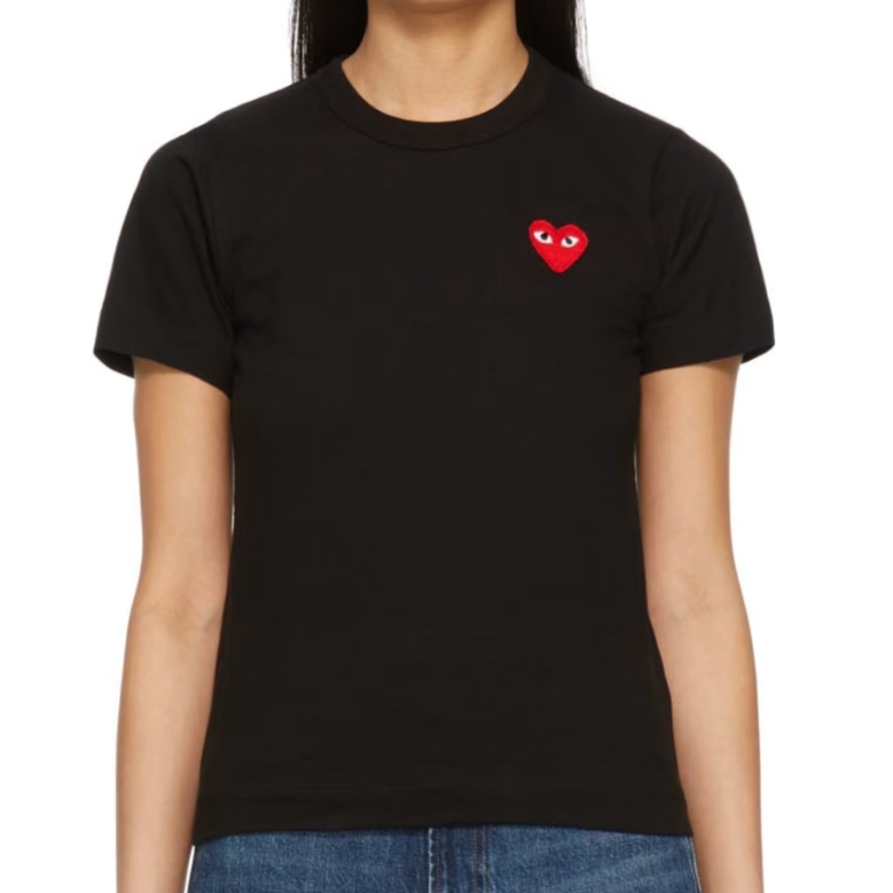 Women's Comme des Garçons PLAY Cotton Jersey T-Shirt, Size Small